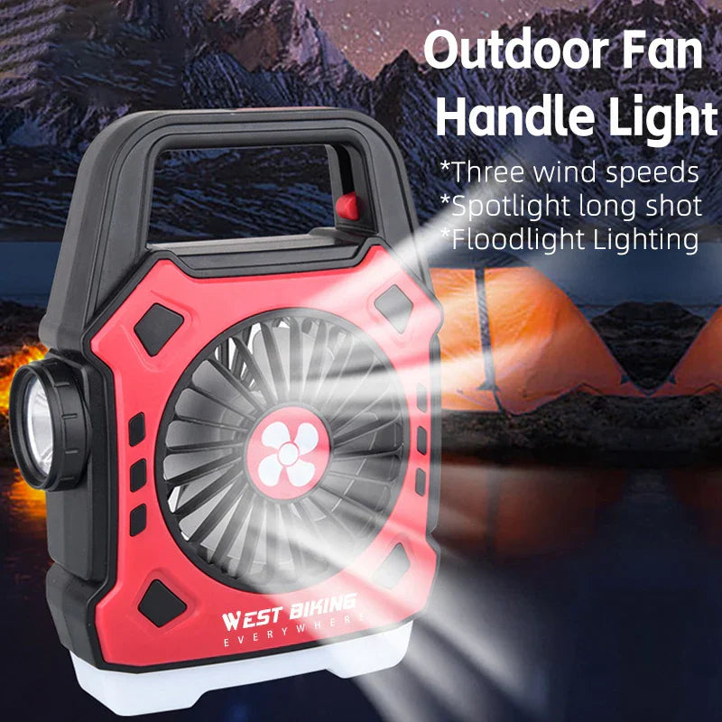 Versatile Camping Lights Outdoor Mini Electric Fan