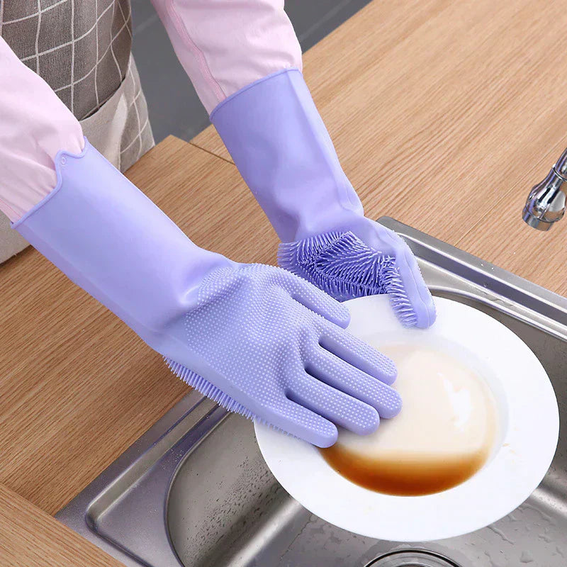 Silicone Washing Gloves